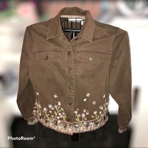 Susan Bristol VINTAGE Skirt & Jacket w/Ribbon Trim